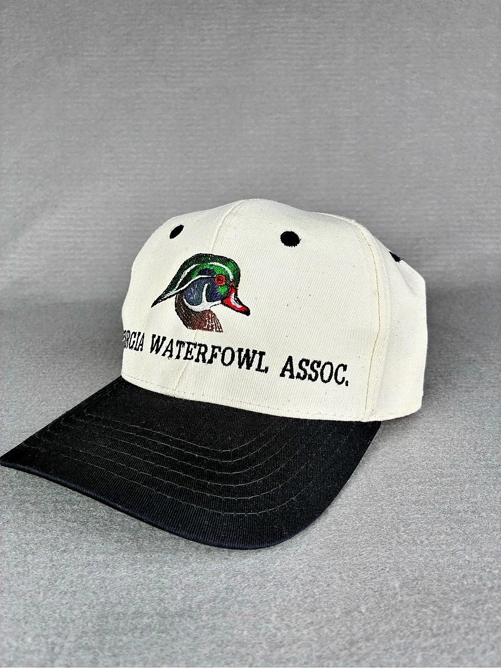 VTG Cobra Georgia Waterfowl Assoc. Snapback Duck Hunting Hat Gorpcore Two Toned